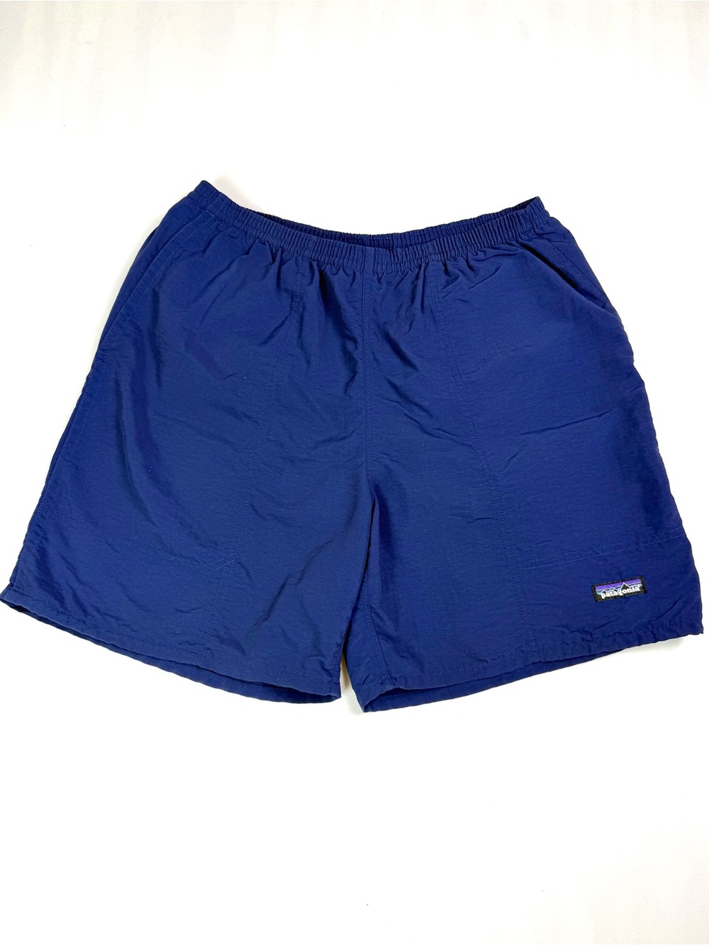 Patagonia Baggies Longs Men's M Blue 7" Nylon Swim Hiking Shorts Lined
